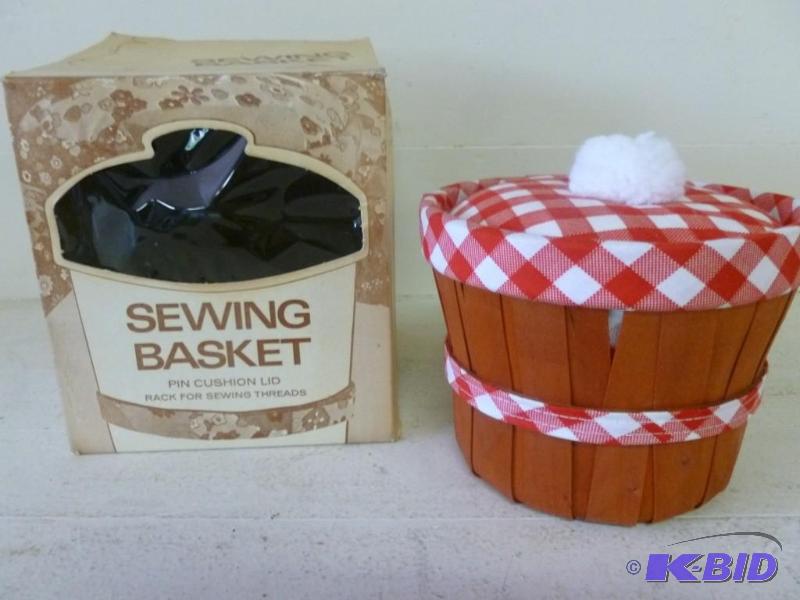 lot 181 image: Sewing Basket, brand new in the box...