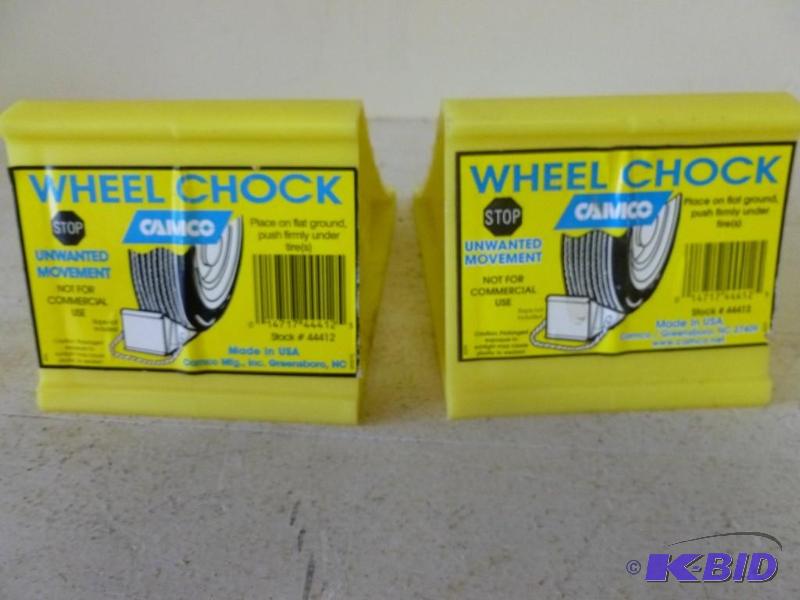 lot 198 image: A set of two Camco&nbspwheel chock...