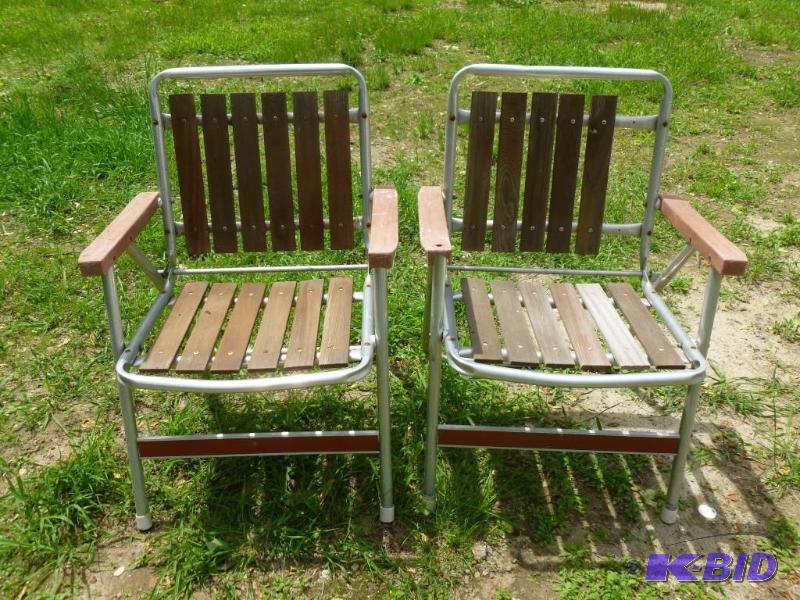 lot 238 image: Lot of two aluminum frame and redwo...