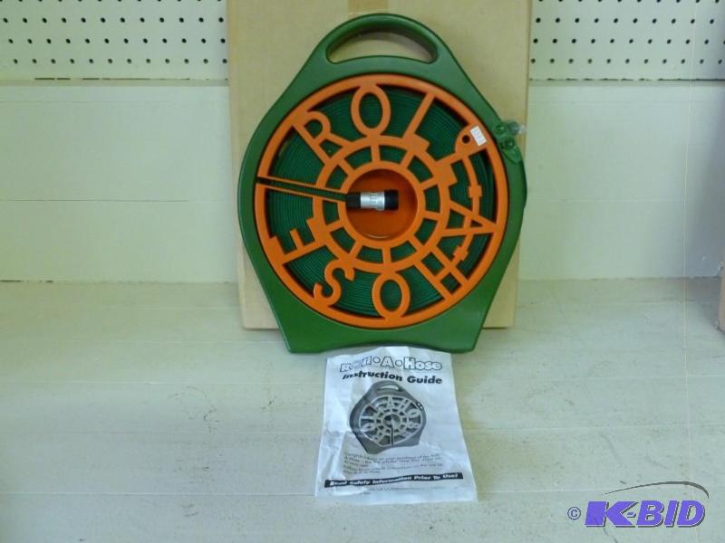 lot 41 image: Large Roll-A-Hose flat garden hose ...