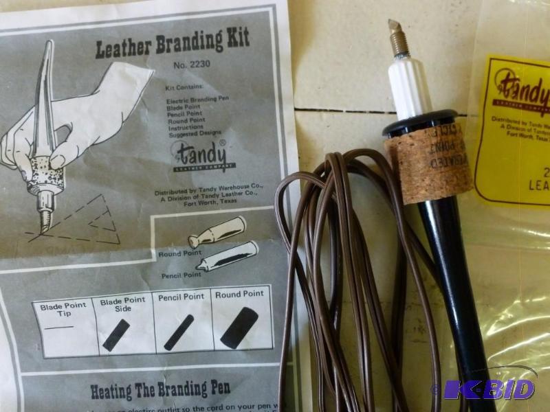 lot 50 image: Tandy Leather Co. Leather Branding ...