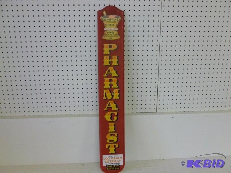 lot 57 image: Large Yorkraft Inc. Pharmacist wood...