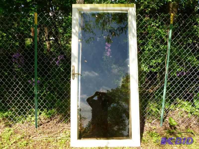 lot 6 image: Larson 36" glass panel storm d...