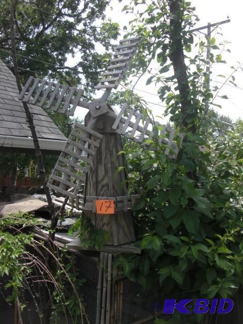 WOODEN Wind Mill.. Needs some TLC.....