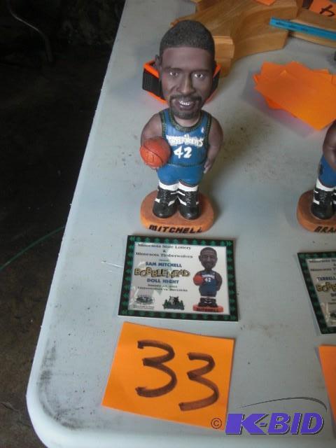 SAM MITCHELL Bobble Head, with card...