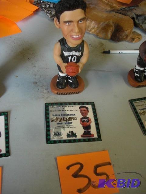 Wally Sczerbiak Bobble head, with c...