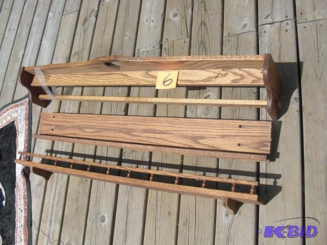 Nice Oak Coat rack with shelf, 49 1...