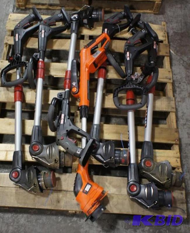 lot 20 image: Weed whips lot (6 craftsman & 1...