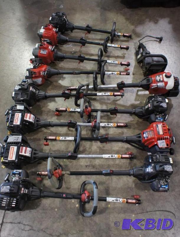lot 27 image: (12) Craftsman Weed Whips various s...