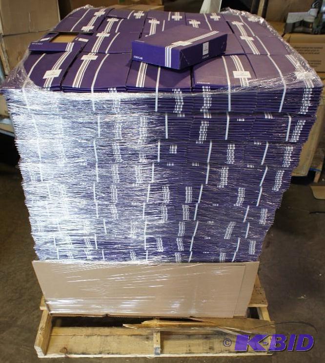 lot 38 image: Lot of (1,400) Purple white striped...