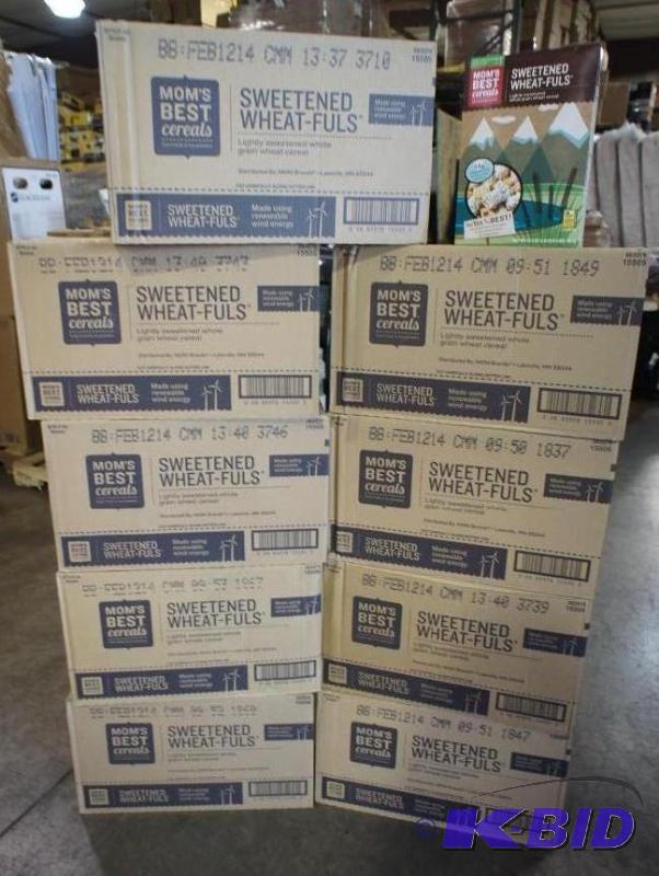 lot 52 image: Moms Best Wheat-Falls Cereal. 9 cas...