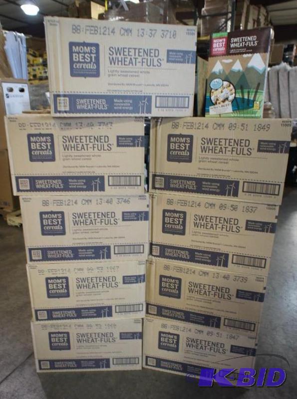 lot 53 image: Moms Best Wheat-Falls Cereal. 9 cas...