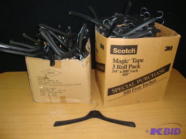 lot 101 image: 2 Boxes of Good Clothes Hangers...