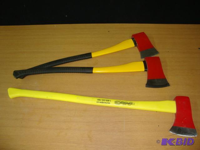 lot 110 image: New Axes, Lot of 3...