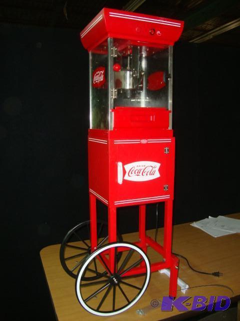 lot 115 image: Coca Cola Cart Popcorn Maker, 47 1...