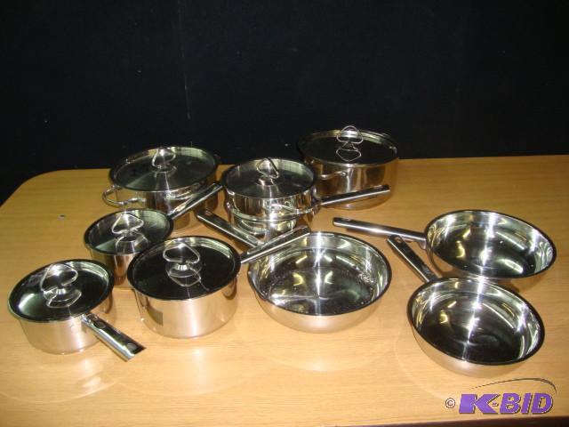 lot 68 image: Lot of Cooking Pleasures Stainless ...