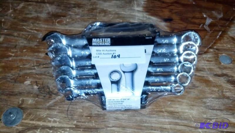 Master Mechanic  (lifetime warranty) Wrench  6 piece SAE Master Mechanic Combination Wrench Set