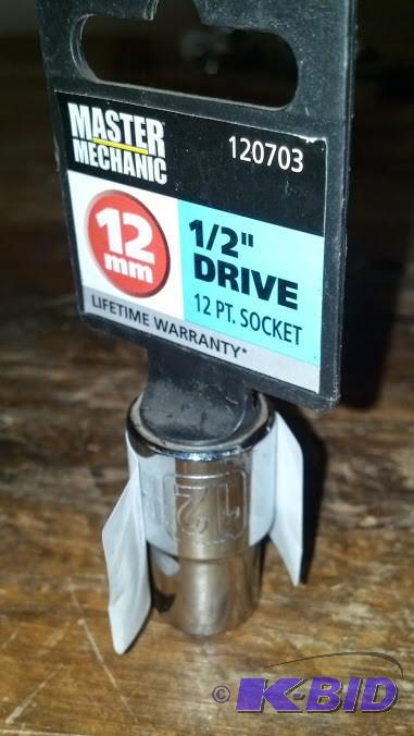 Master Mechanic  (lifetime warranty) Metric Socket - 12 mm with 12 inch drive
