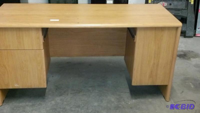 1 blond desks Missing Drawers
