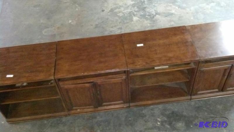 2 dark oak desk