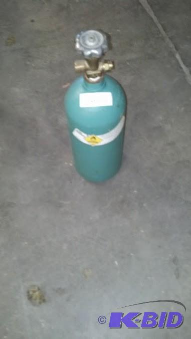 Turquoise  10lb welding O2 tank