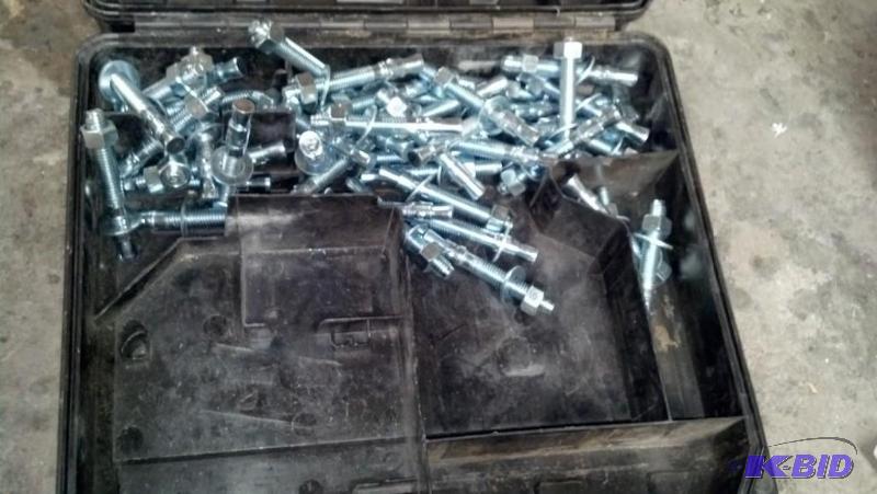 One DeWalt case with 50 Concrete bolts and One S. S. Kresge Company Double Insulated Saber Saw 2.