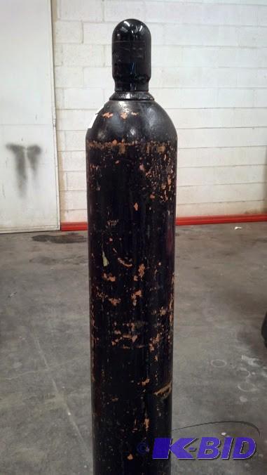 Black and orange 300lb Nitrogen Welding tank