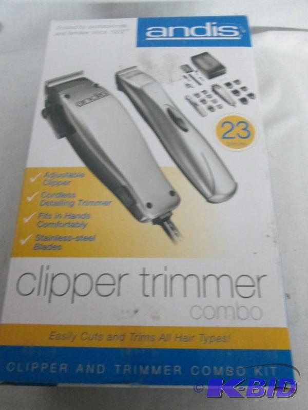 lot 46 image: Andis 23-pc Hair Trim Set w Clipper