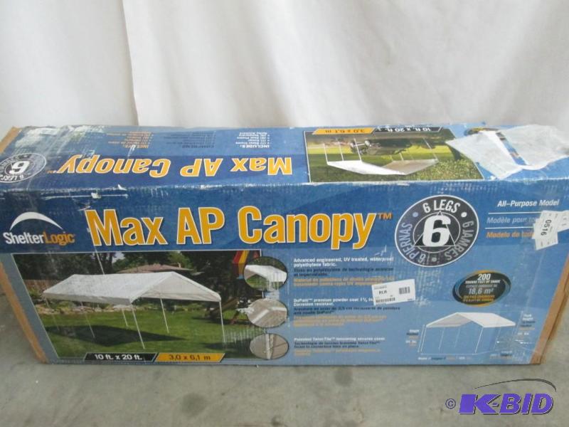 lot 9 image: ShelterLogic 10 x 20 6 Legged Canopy