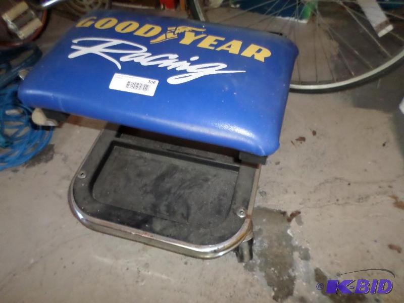 lot 106 image: goodyear shop chair...