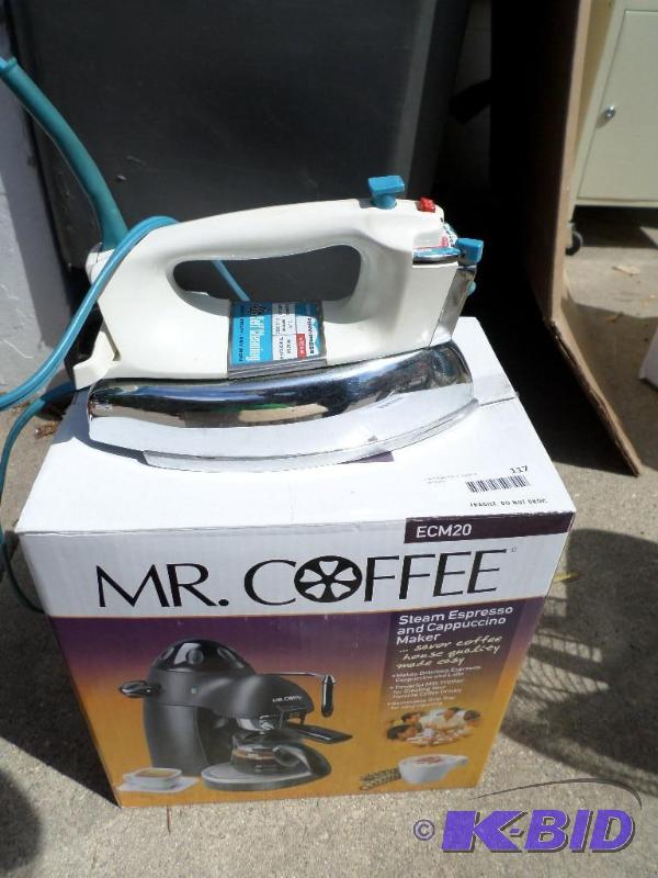 lot 117 image: MR. Coffee steam espresso and cappu...