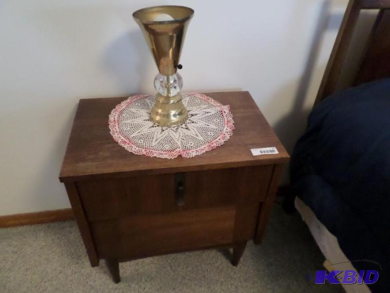 lot 31 image: Two Wood Cabinet End Tables...