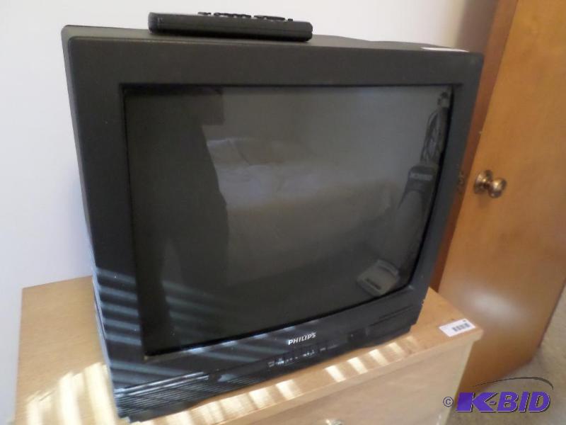 lot 39 image: Philips TV with remote...