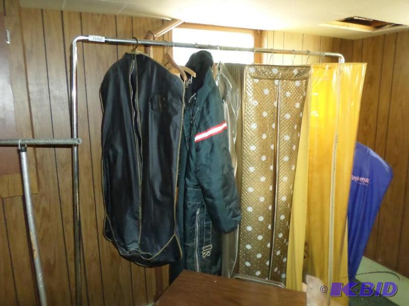 lot 84 image: metal hanger, clothes rack (snowmob...
