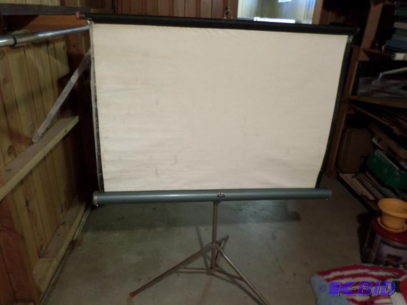 lot 85 image: projector screen and easel...