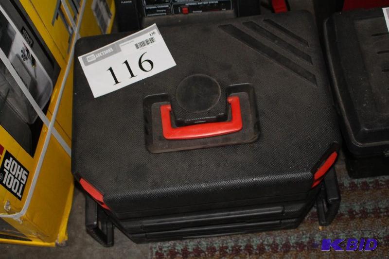 lot 116 image: Tool Case with Drill Tips and Bits...