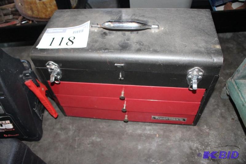 lot 118 image: Tool Case with Clamps, Tips, and Bi...