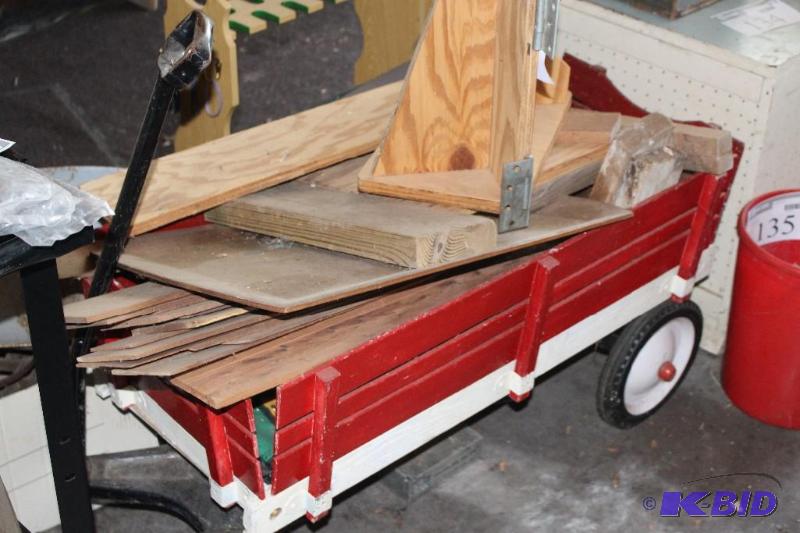 lot 133 image: Wagon with Wooden Planks...