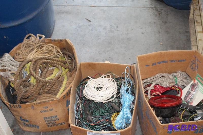lot 136 image: Lot of (3) Boxes - (1) Assorted Rop...