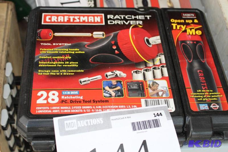 lot 144 image: Craftsman, Ratchet Driver with case...