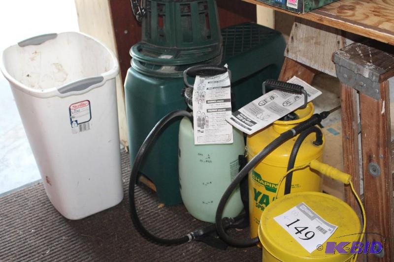 lot 149 image: Lot of (2) Pesticide Spray Containe...