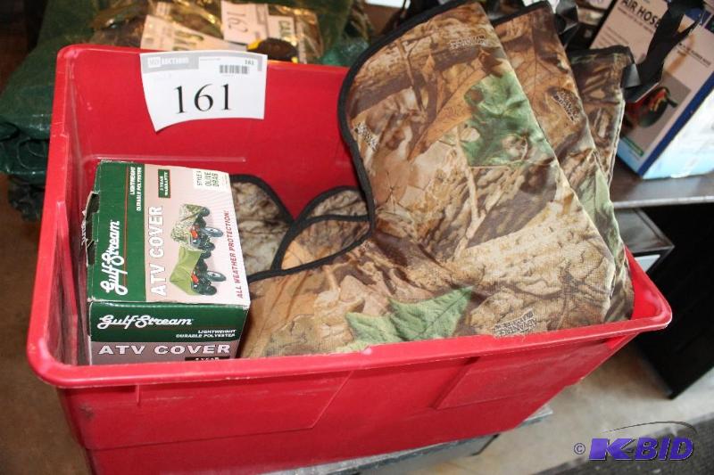 lot 161 image: Tub Lot of ATV Covers...