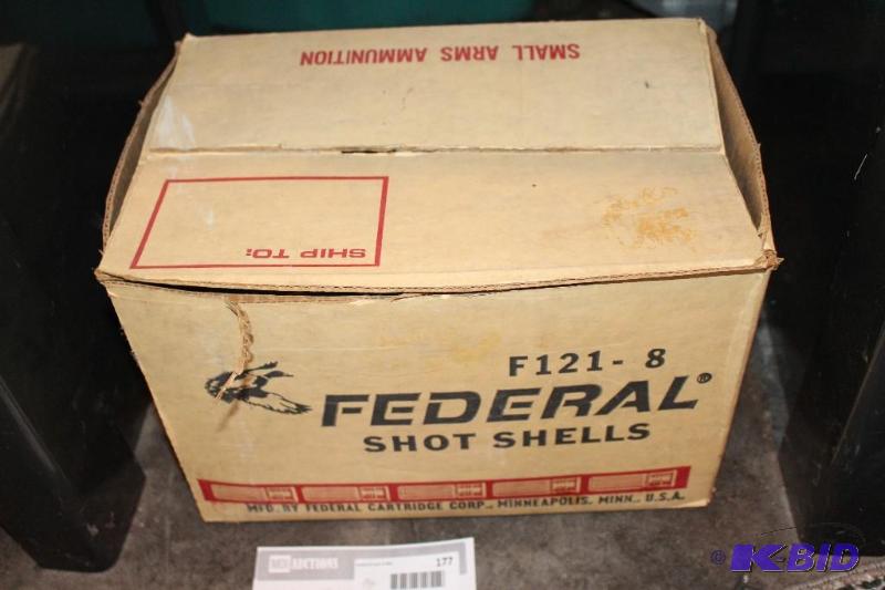lot 177 image: Federal, Shot Shells, F121-8, Small...