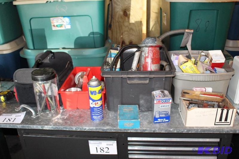 lot 181 image: Miscellaneous Lot of Tools, Nails, ...