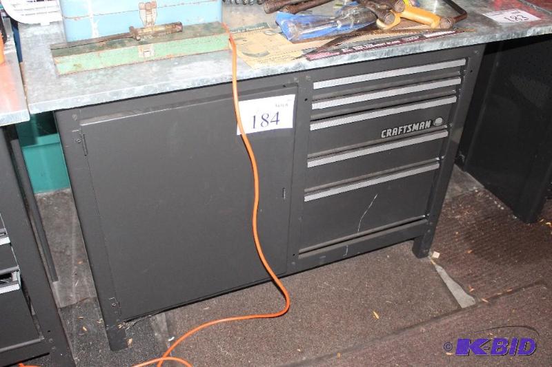 lot 184 image: Craftsman Tool, Cabinet System, 5 P...