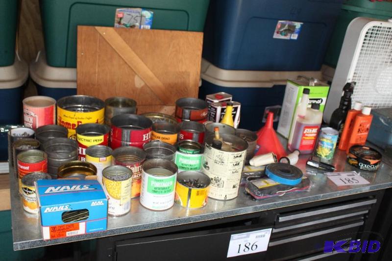 lot 185 image: Lot of Miscellaneous Tools and Supp...