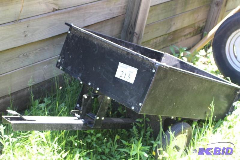lot 213 image: Black,Metal, Tub with Wheels, Model...