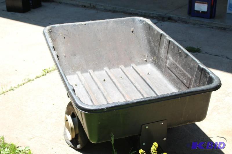lot 214 image: Black, Plastic, Tub with Wheels, Mo...