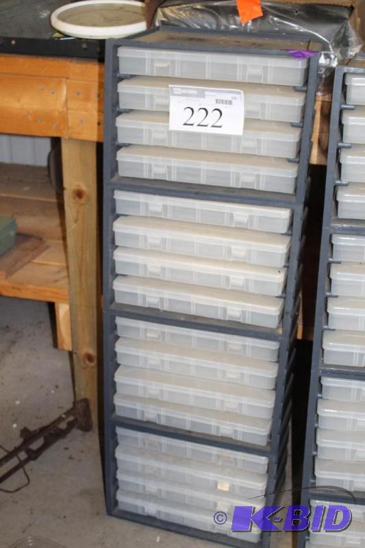 lot 222 image: Stackable Tool Shelving System, wit...