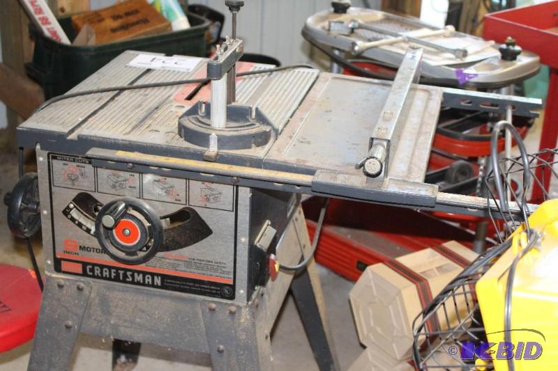 lot 224 image: Craftsman, 9" Motorized Table ...